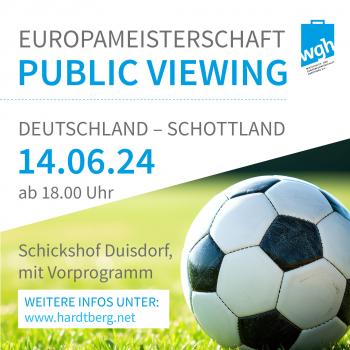 Public Viewing zur EM Public Viewing zur EM